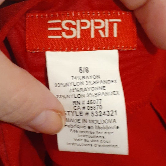 Strapless Red Cocktail Dress w/Side Slit - Picture 4 of 4